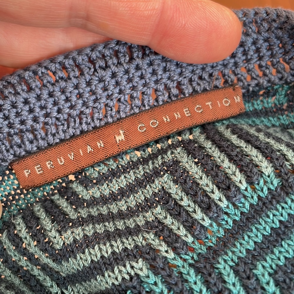 Peruvian Connection Multicolor Sabine Cardigan - Picture 6 of 6